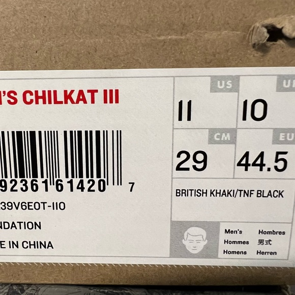 THE NORTH FACE Mens Chilkat III Boots Size 11, 13 British Khaki Tan - Picture 14 of 16